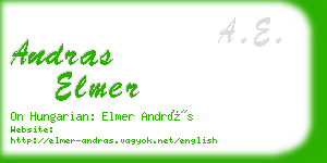andras elmer business card